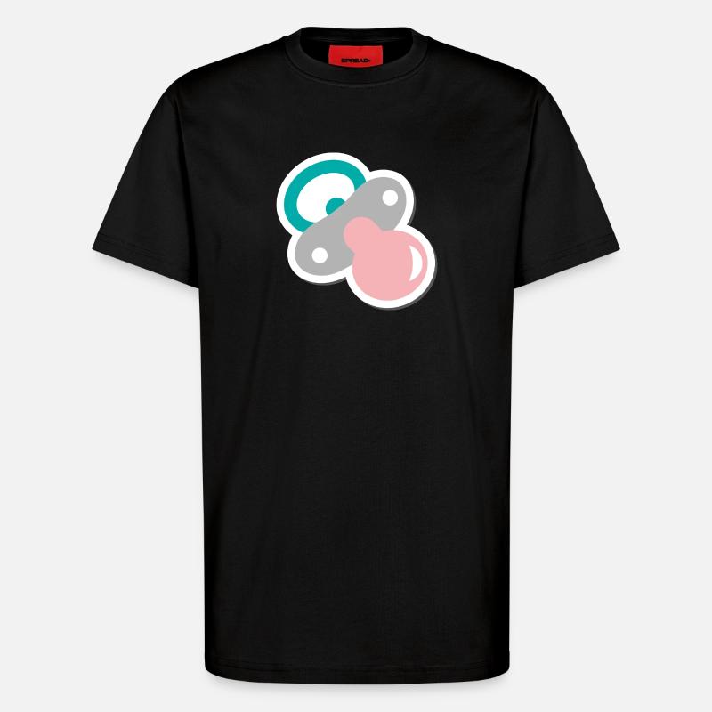 schnuller - T-Shirt - made by SPREAD - SOLID BLACK