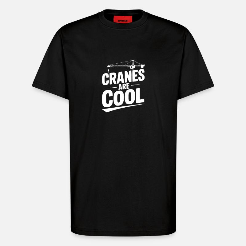 Kraniche sind cool - T-Shirt - made by SPREAD - SOLID BLACK