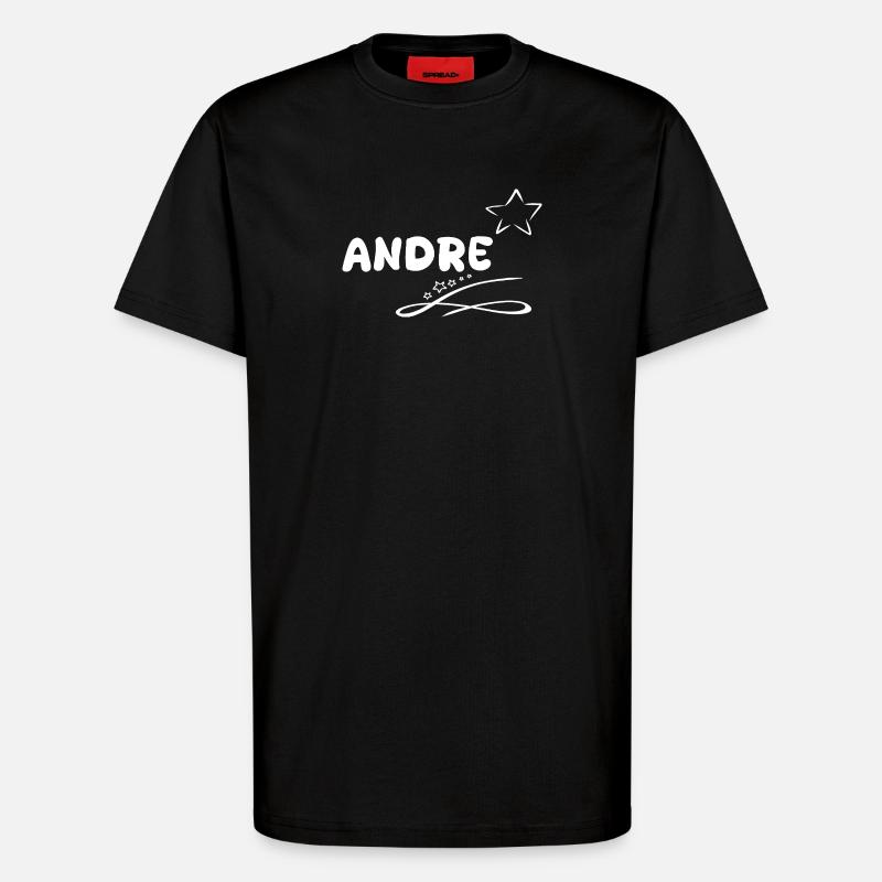 Gift for Andre - T-Shirt - made by SPREAD - SOLID BLACK