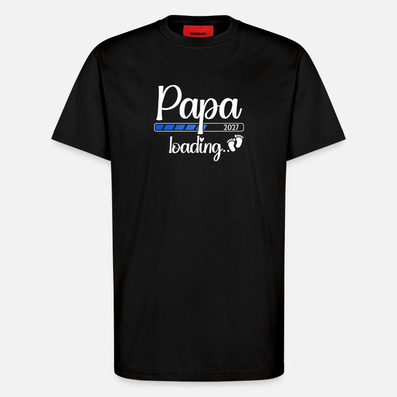 Papa 2027 Loading Werdender Papa 2027 - T-Shirt - made by SPREAD - SOLID BLACK