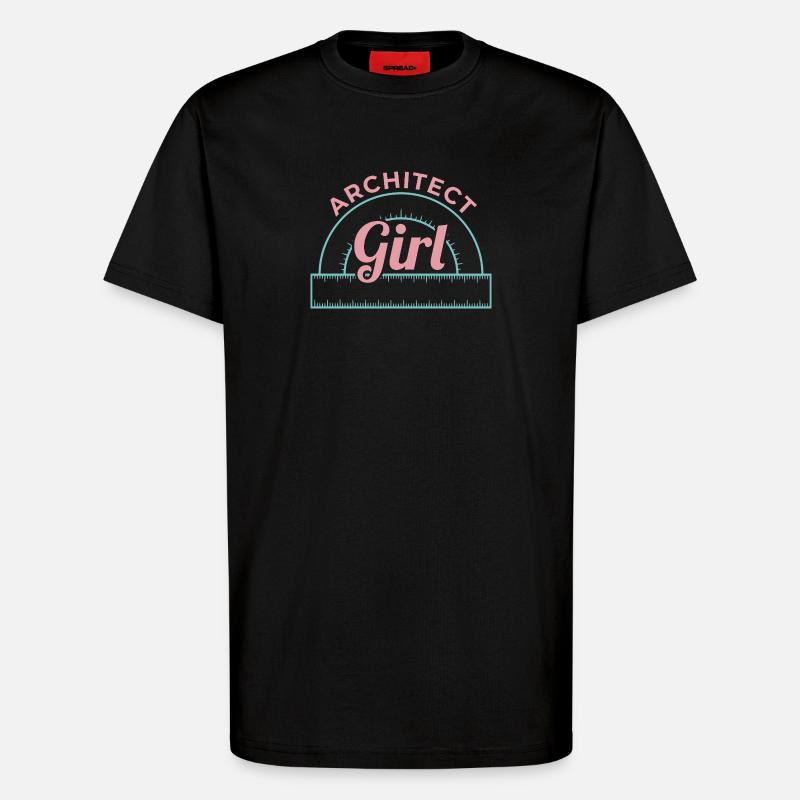 Architektur Mädchen - T-Shirt - made by SPREAD - SOLID BLACK