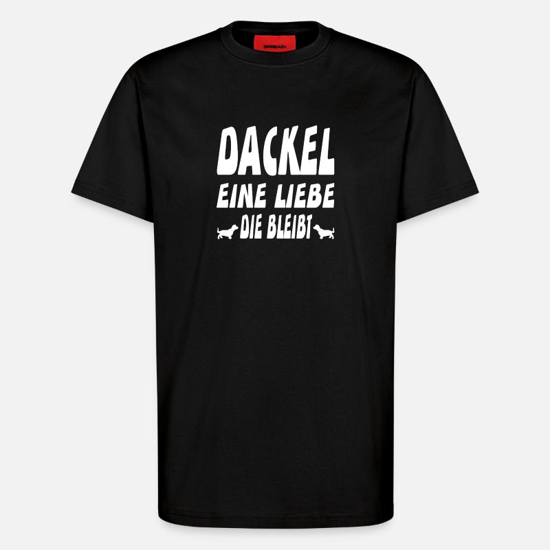 Dackel - T-Shirt - made by SPREAD - SOLID BLACK