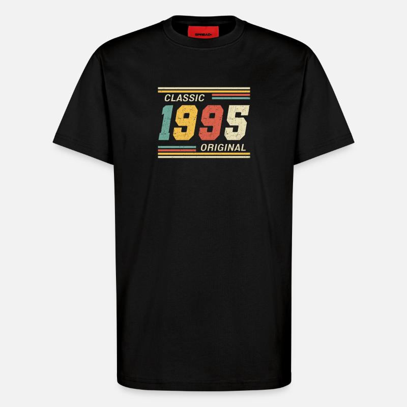 Classic 1995 original 1995 - T-Shirt - made by SPREAD - SOLID BLACK