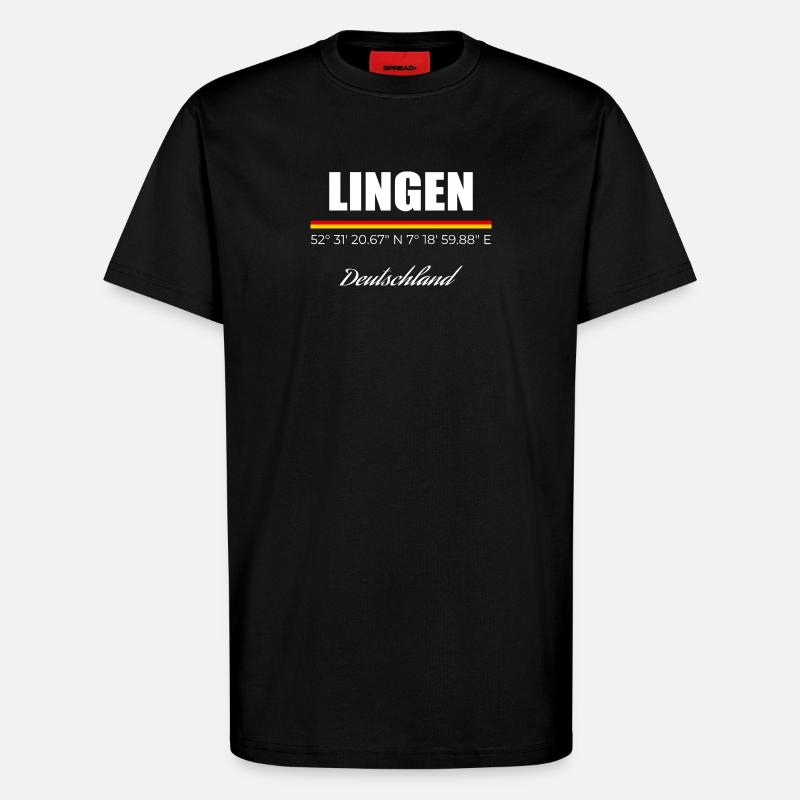Lingen - T-Shirt - made by SPREAD - SOLID BLACK