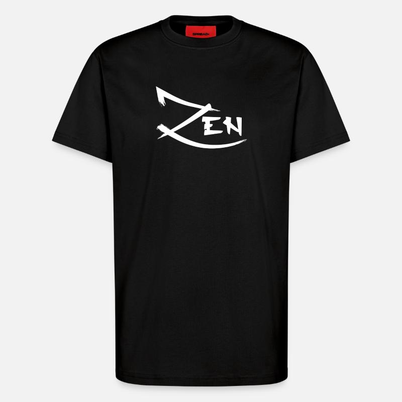 ZEN Minimalist Plotting - T-Shirt - made by SPREAD - SOLID BLACK