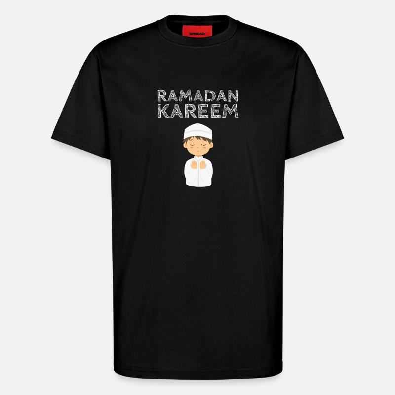 Ramadan Kareem-Gebetskind - T-Shirt - made by SPREAD - SOLID BLACK