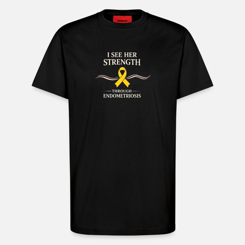 Endometriose-bewusstsein Endo Warrior - T-Shirt - made by SPREAD - SOLID BLACK