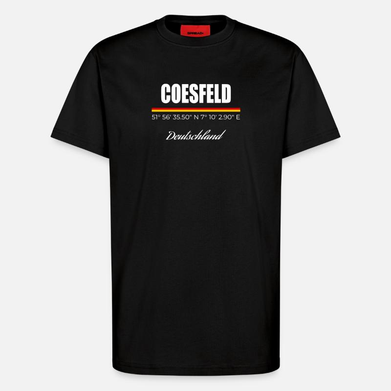 Coesfeld - T-Shirt - made by SPREAD - SOLID BLACK