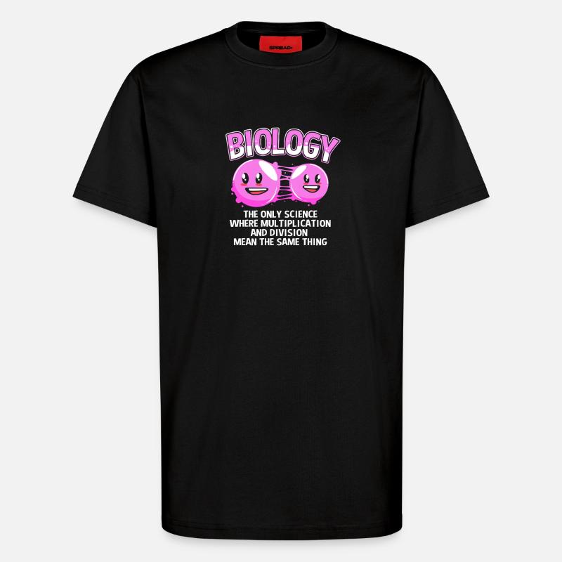 Formule structurale de la molécule - T-shirt bio décontracté fabriqué en UE - SOLID BLACK