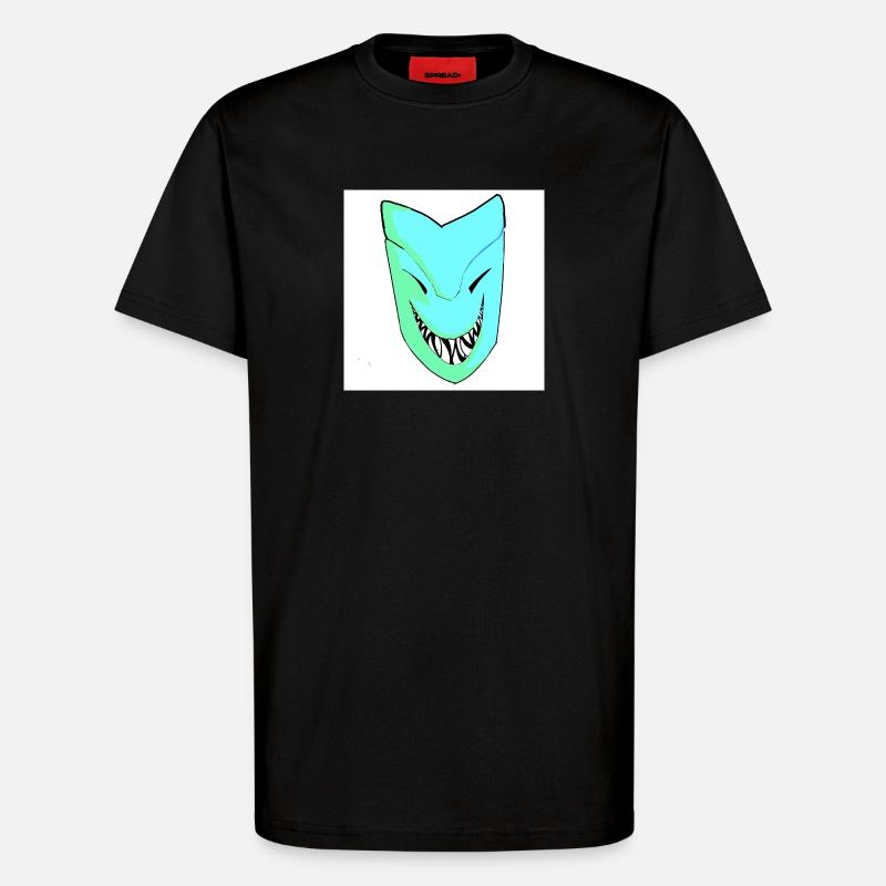 Smiling mask in gradient - T-Shirt - made by SPREAD - SOLID BLACK
