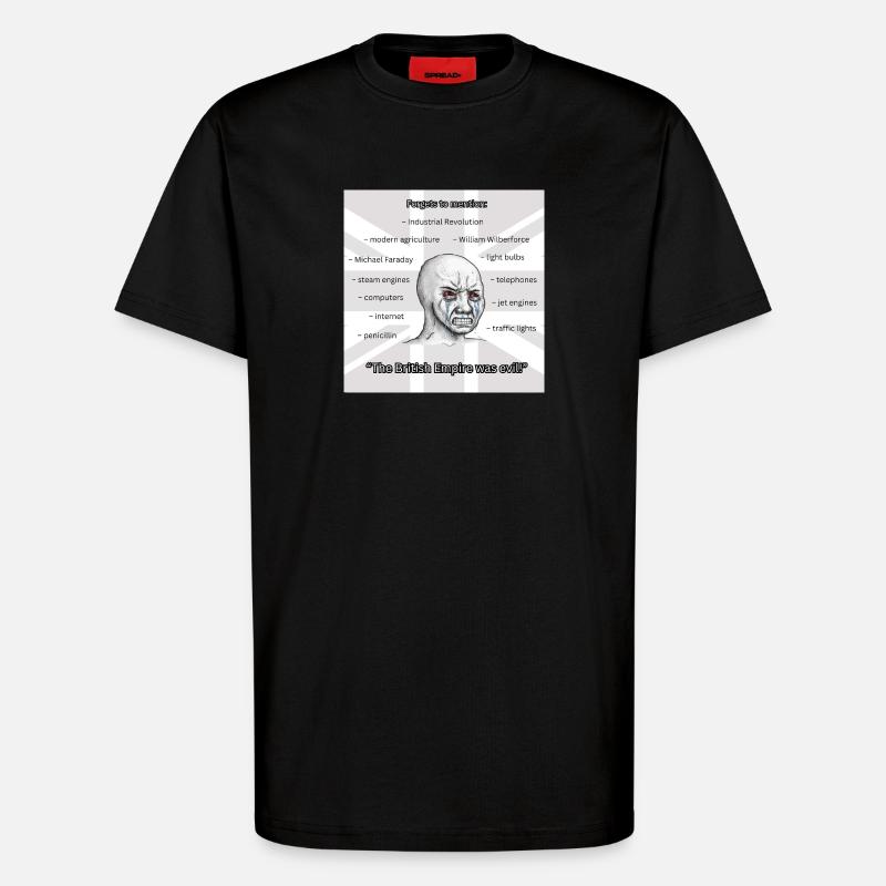 PROBRITAIN2 - T-shirt bio décontracté fabriqué en UE - SOLID BLACK