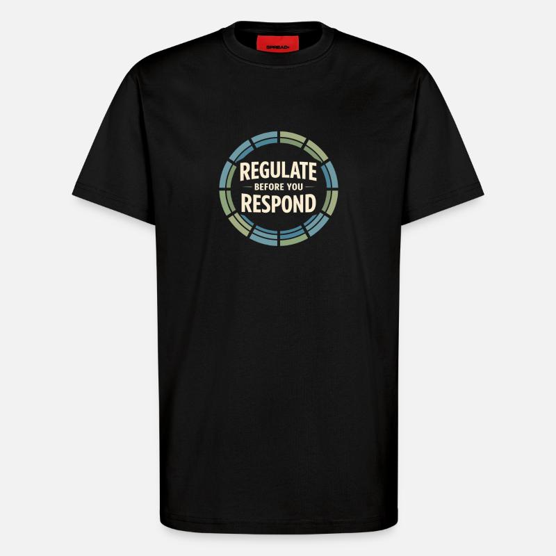 Somatic Healing Somatic Therapy - T-Shirt - made by SPREAD - SOLID BLACK
