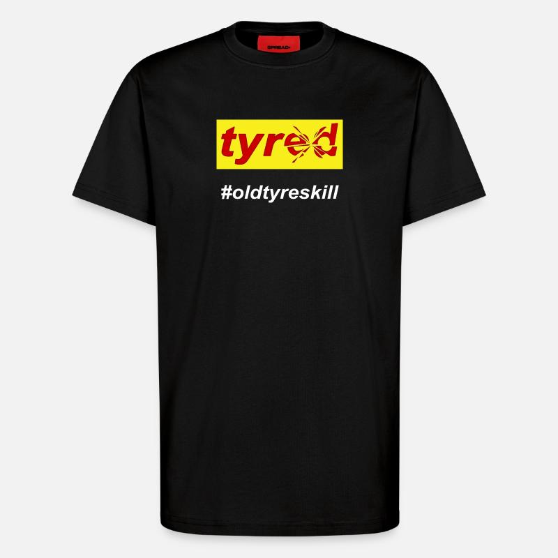 Müde, erschöpfte Mutter - T-Shirt - made by SPREAD - SOLID BLACK