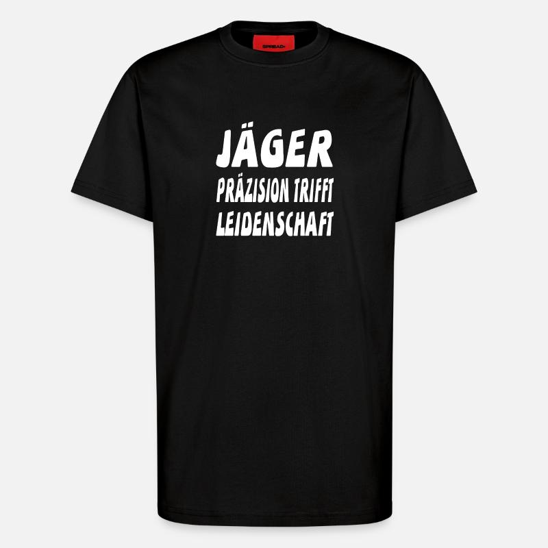 Jäger - T-Shirt - made by SPREAD - SOLID BLACK