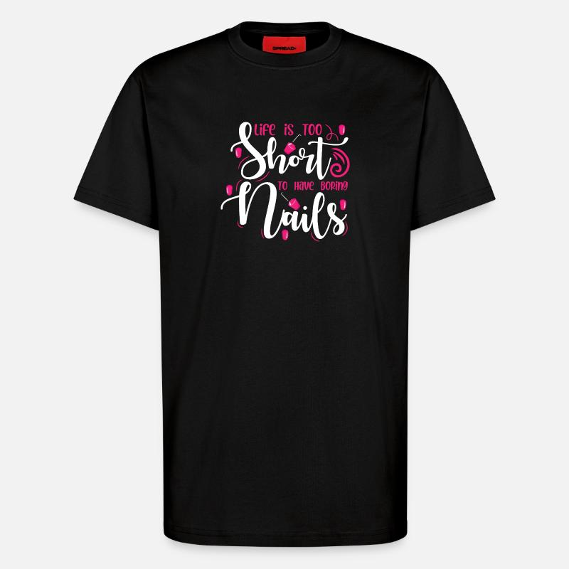Nageldesigner Nageldesignerin Kosmetik Nagelstudio - T-Shirt - made by SPREAD - SOLID BLACK