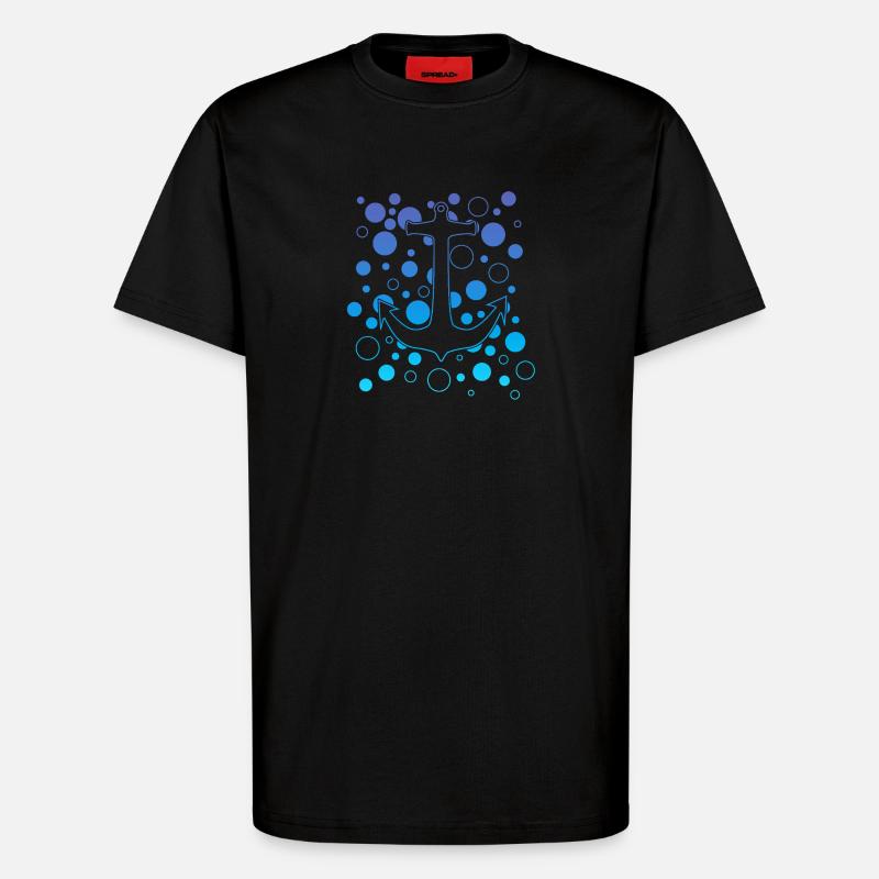 Ozeananker Blasen - T-Shirt - made by SPREAD - SOLID BLACK