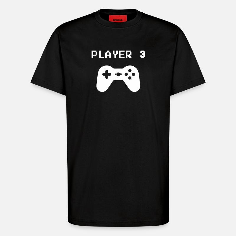 Retro Pixel Controller - T-Shirt - made by SPREAD - SOLID BLACK