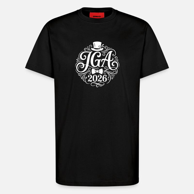 Jga 2026 Bachelor Party - T-Shirt - made by SPREAD - SOLID BLACK