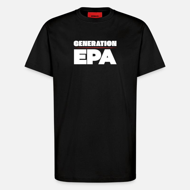 Generation EPA - T-Shirt - made by SPREAD - SOLID BLACK
