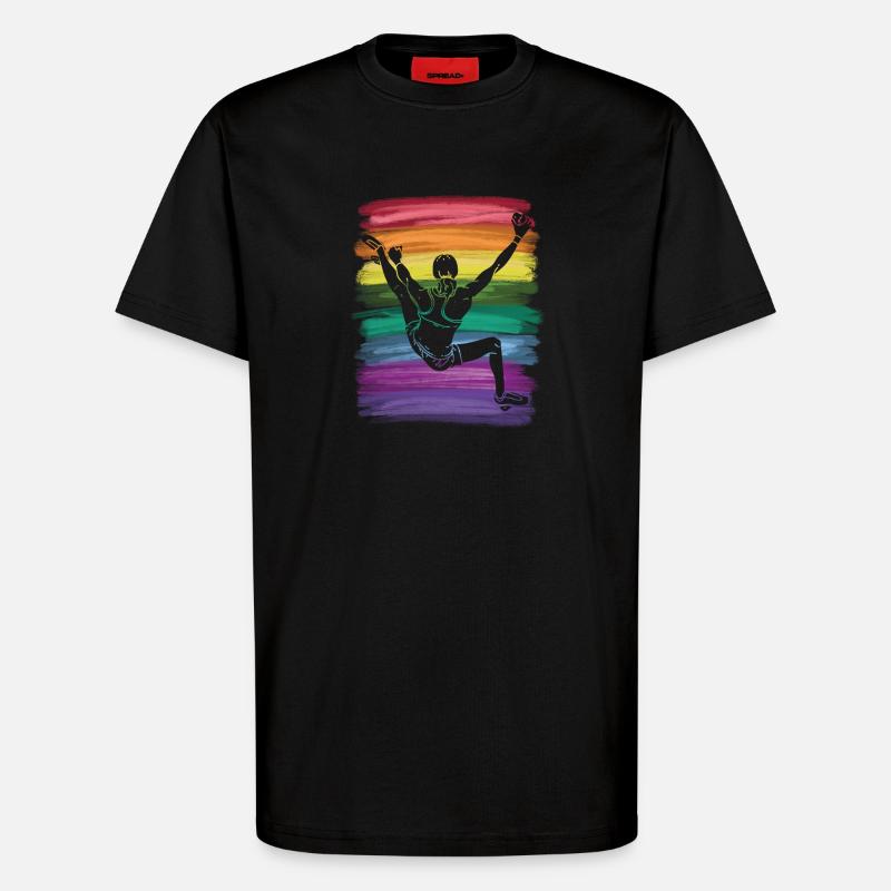 Bloc de bloc de Boulderer - T-shirt bio décontracté fabriqué en UE - SOLID BLACK