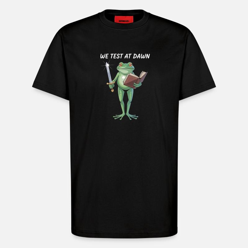 Dawnbound Frog Warrior - T-Shirt - made by SPREAD - SOLID BLACK