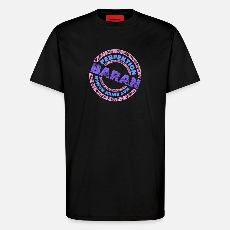 Perfekt Baran - T-Shirt - made by SPREAD - SOLID BLACK