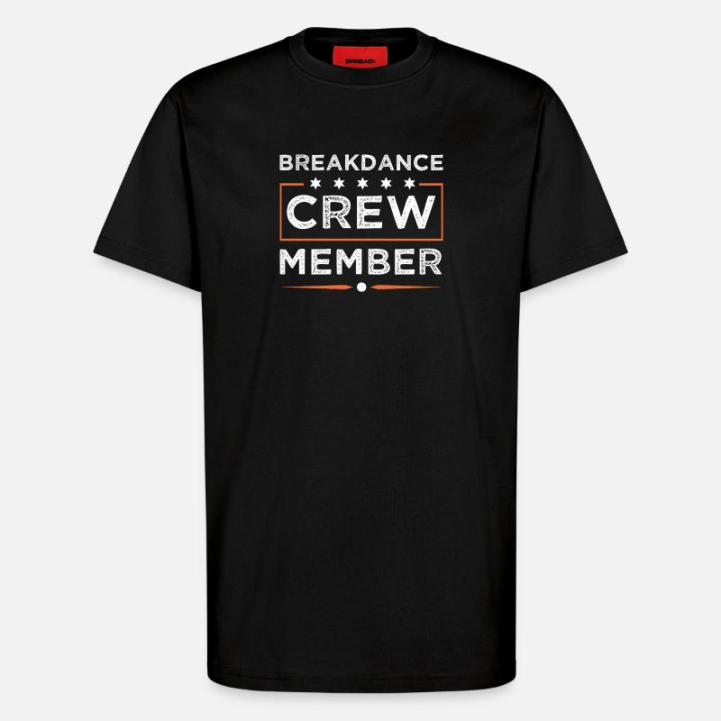 Breakdance Crew - T-Shirt - made by SPREAD - SOLID BLACK