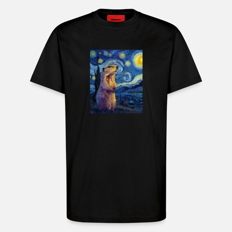 Marmot - T-Shirt - made by SPREAD - SOLID BLACK