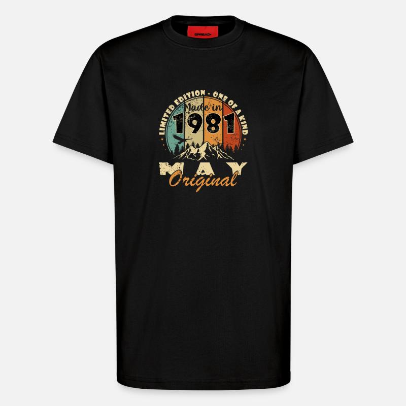 May 1981 - May 1981 - T-Shirt - made by SPREAD - SOLID BLACK
