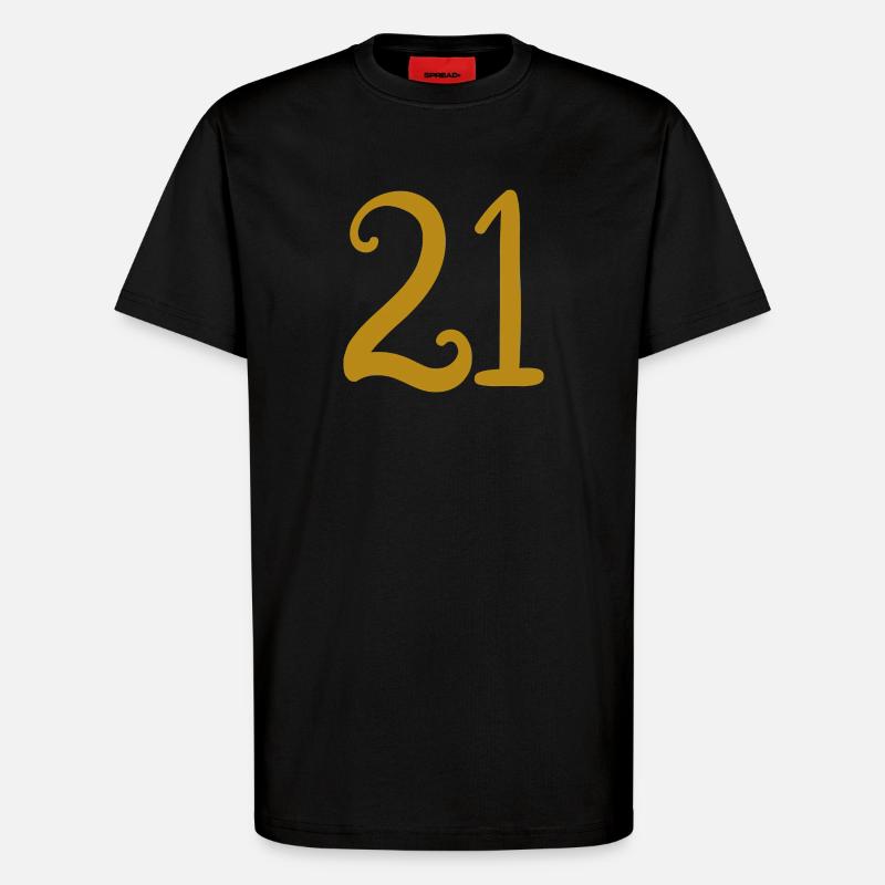 21 - T-Shirt - made by SPREAD - SOLID BLACK