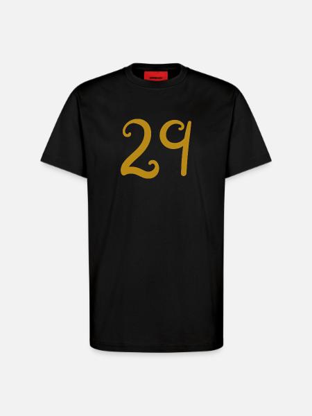 29 - T-shirt bio décontracté fabriqué en UE - SOLID BLACK