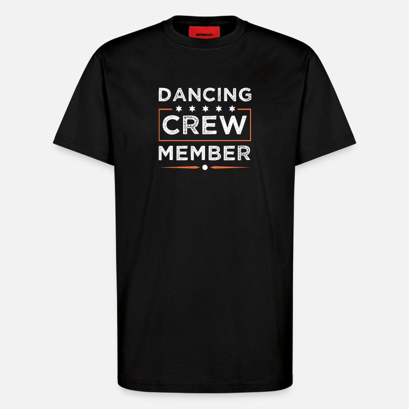 Équipe de danse - T-shirt bio décontracté fabriqué en UE - SOLID BLACK