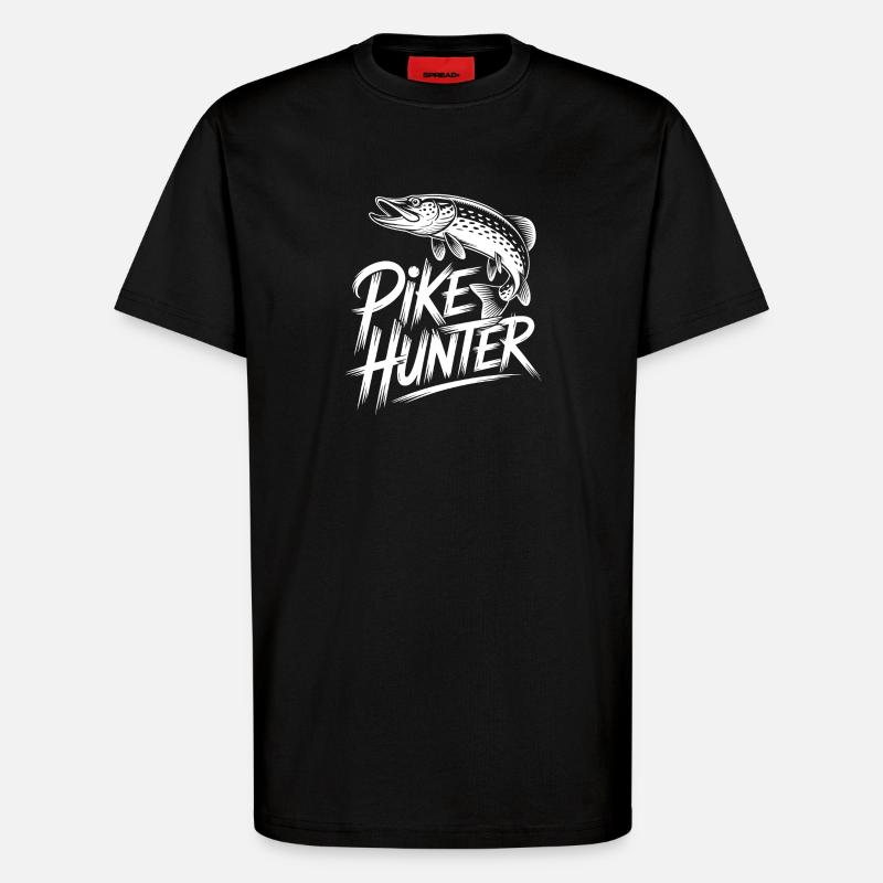 Predator Angler - T-Shirt - made by SPREAD - SOLID BLACK