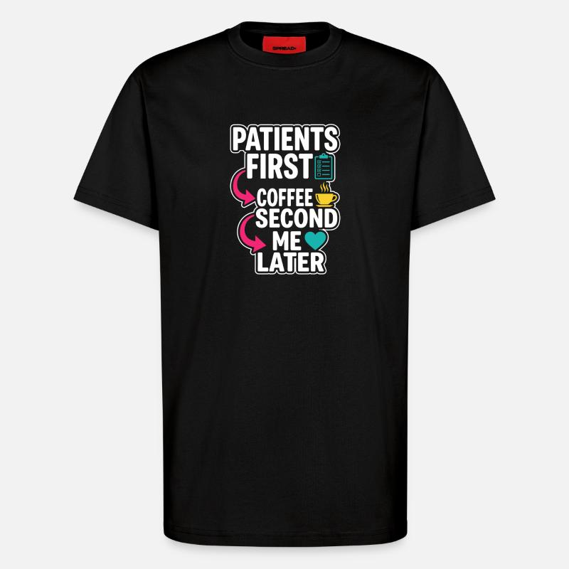 Nachtschicht-krankenschwester, Müde - T-Shirt - made by SPREAD - SOLID BLACK