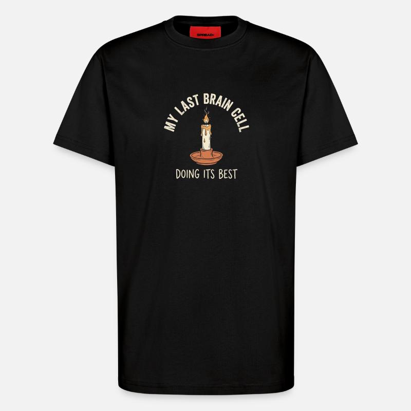 Last Brain Cell - T-Shirt - made by SPREAD - SOLID BLACK