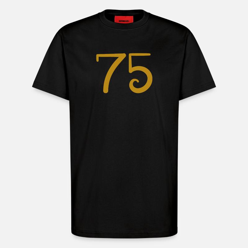 75 - T-Shirt - made by SPREAD - SOLID BLACK