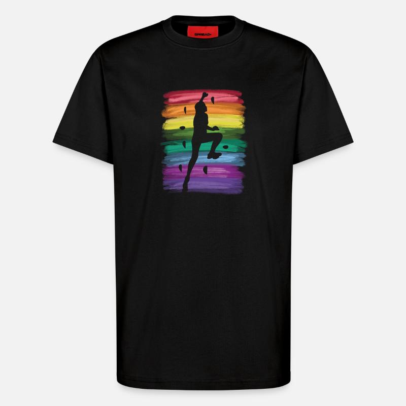 Bloc de bloc de Boulderer - T-shirt bio décontracté fabriqué en UE - SOLID BLACK