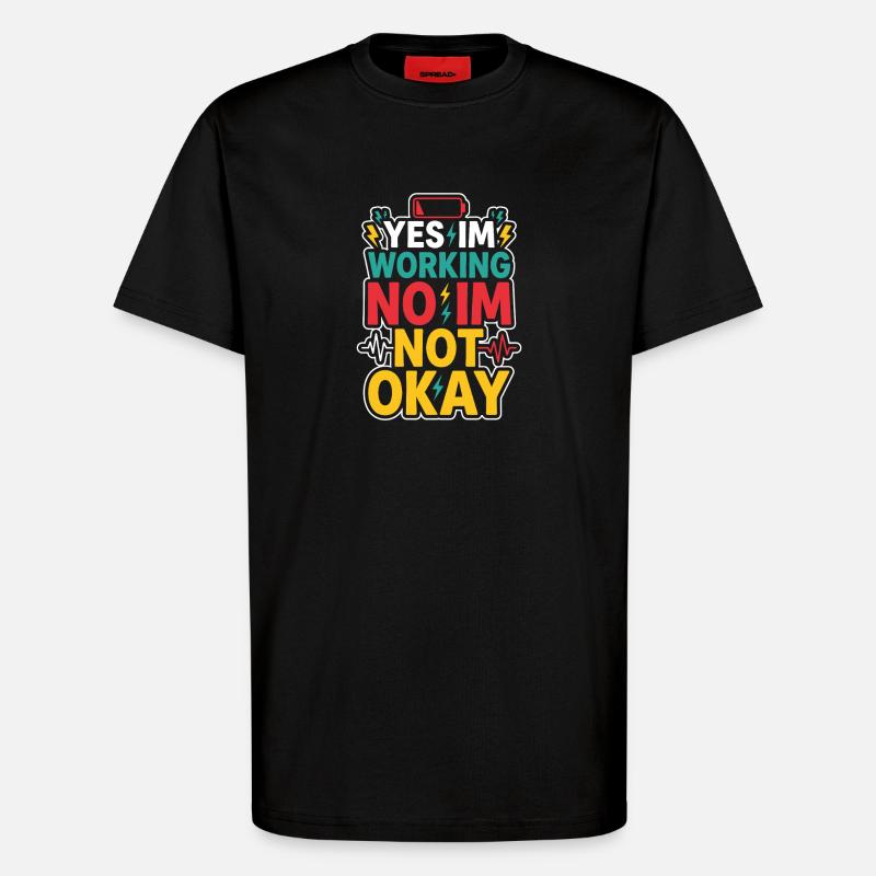 Nachtschicht-krankenschwester, Müde - T-Shirt - made by SPREAD - SOLID BLACK