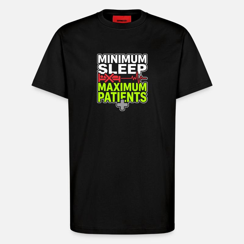 Nachtschicht-krankenschwester, Müde - T-Shirt - made by SPREAD - SOLID BLACK