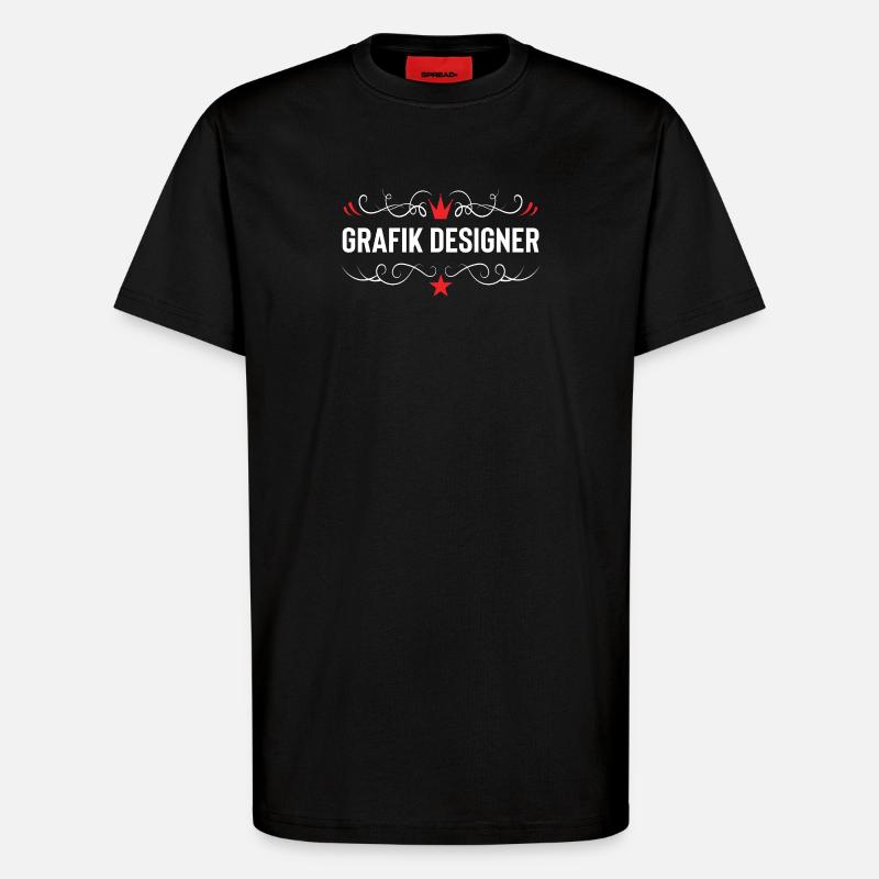 Grafik Designer Beruf - T-Shirt - made by SPREAD - SOLID BLACK