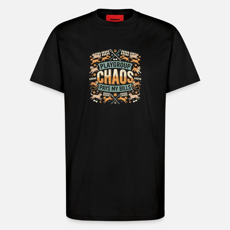 Zwingertechniker, Zwingerassistent, Tierpflege - T-Shirt - made by SPREAD - SOLID BLACK