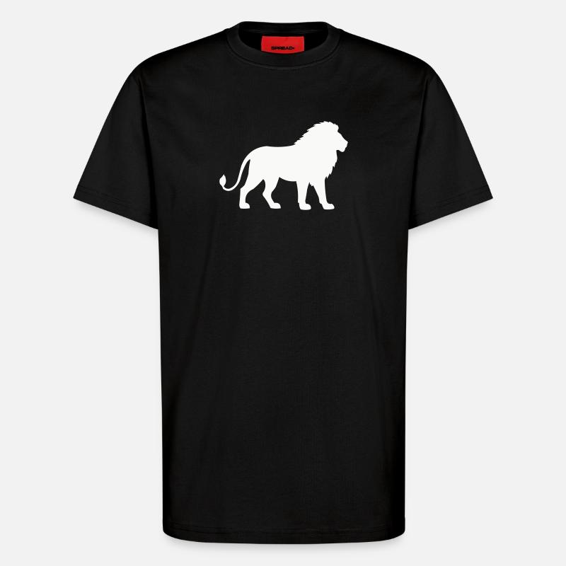 löwe - T-Shirt - made by SPREAD - SOLID BLACK