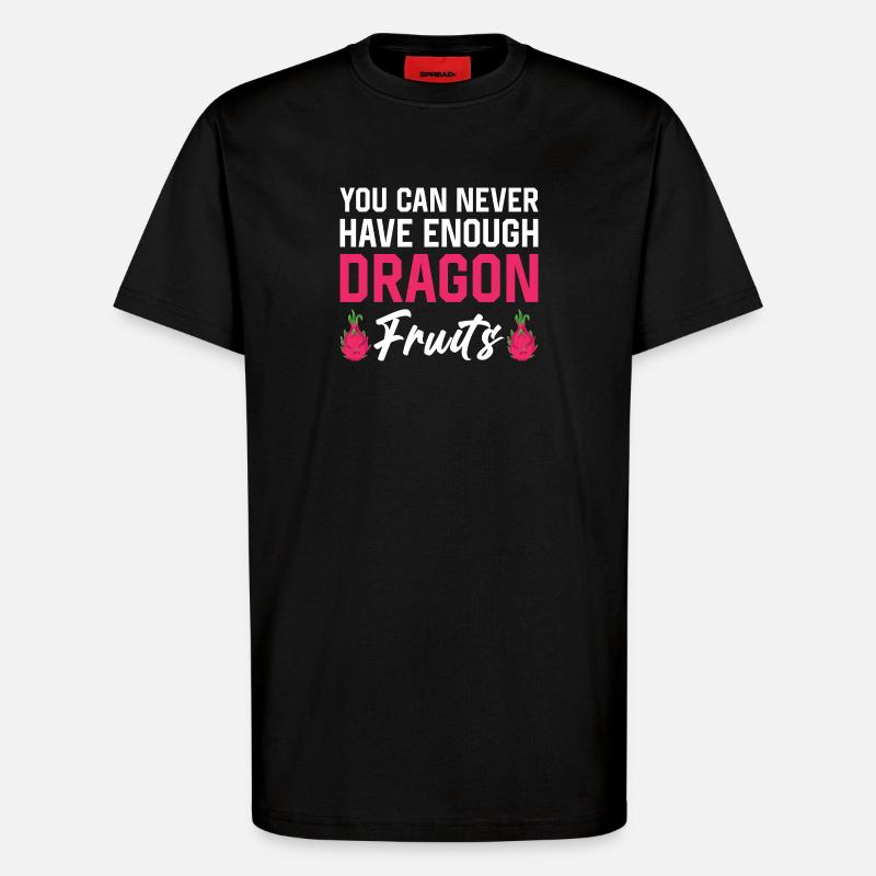 Drachenfrucht Powerprints - T-Shirt - made by SPREAD - SOLID BLACK