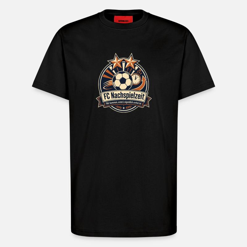 FC Nachspielzeit - T-Shirt - made by SPREAD - SOLID BLACK