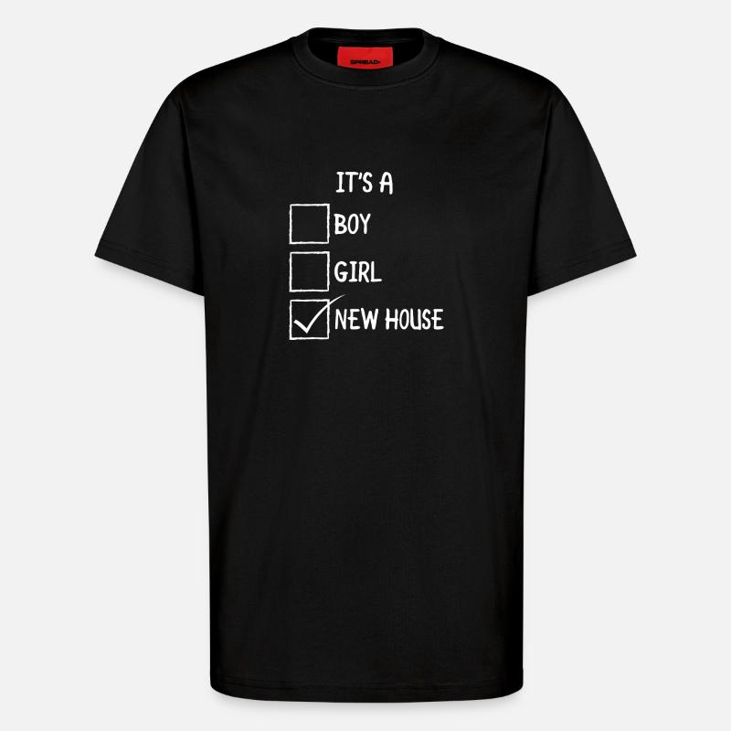 Neues Haus-Checkbox-Meme - T-Shirt - made by SPREAD - SOLID BLACK