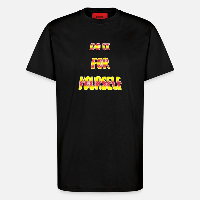 Fais-le étoile - T-shirt bio décontracté fabriqué en UE - SOLID BLACK