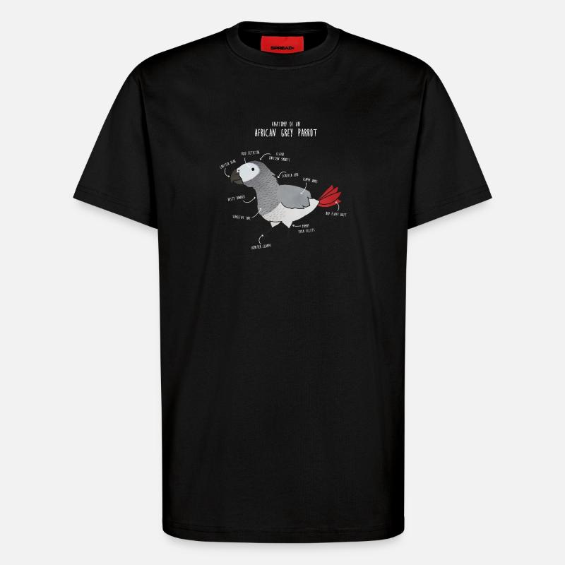 Anatomie du python royal - T-shirt bio décontracté fabriqué en UE - SOLID BLACK