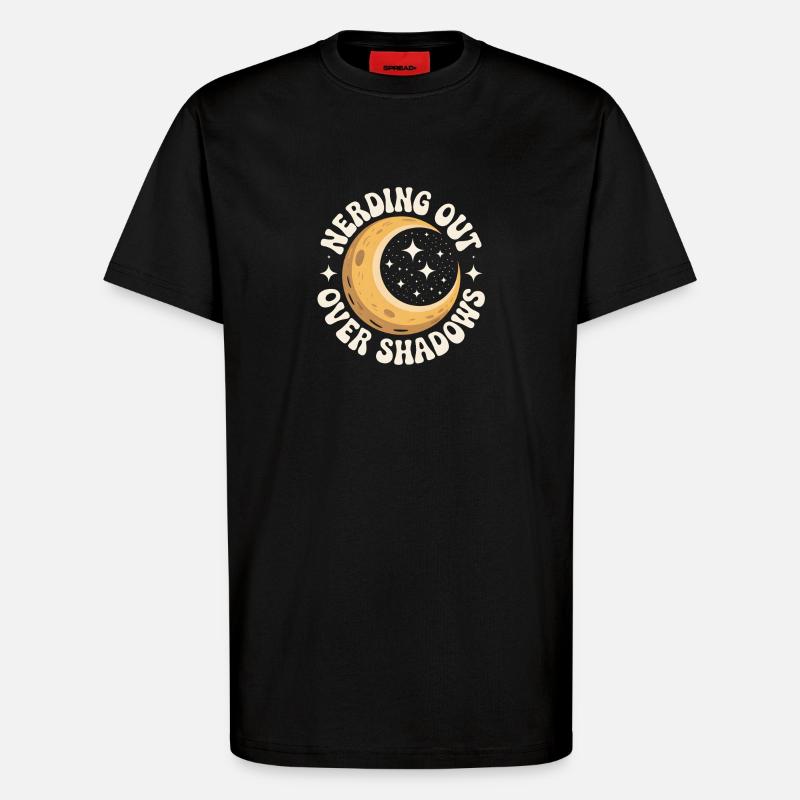 Schatten-Nerd | Sonnenfinsternis - T-Shirt - made by SPREAD - SOLID BLACK