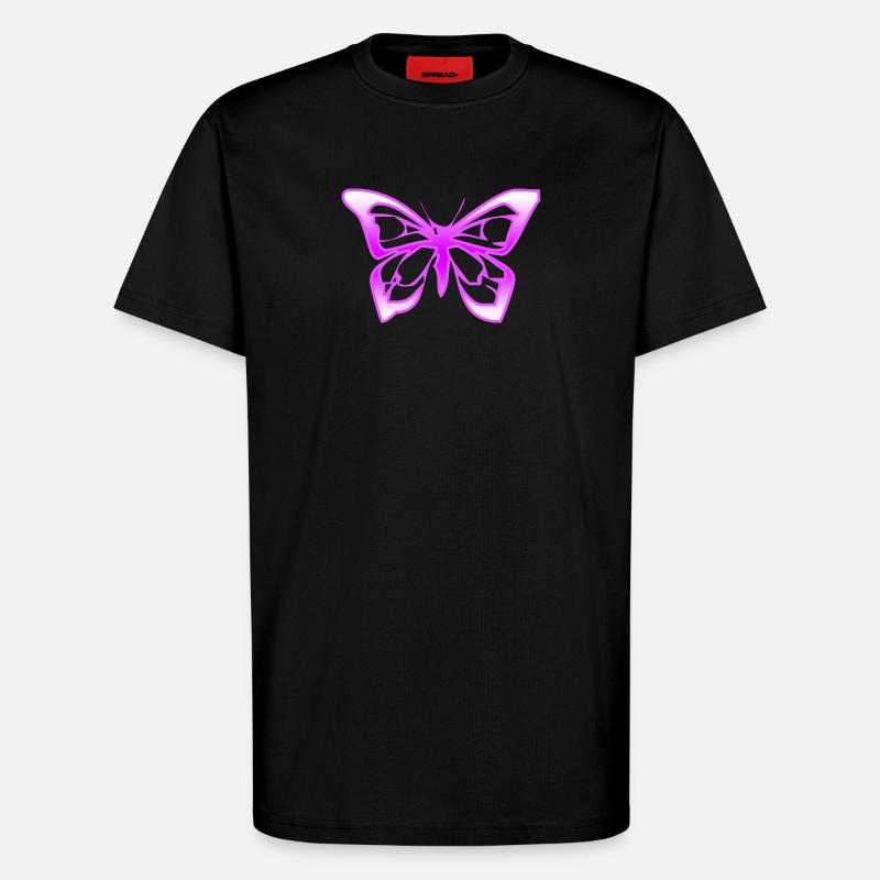 Butterfly - T-Shirt - made by SPREAD - SOLID BLACK