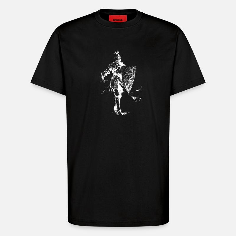 Ritterwappen - T-Shirt - made by SPREAD - SOLID BLACK